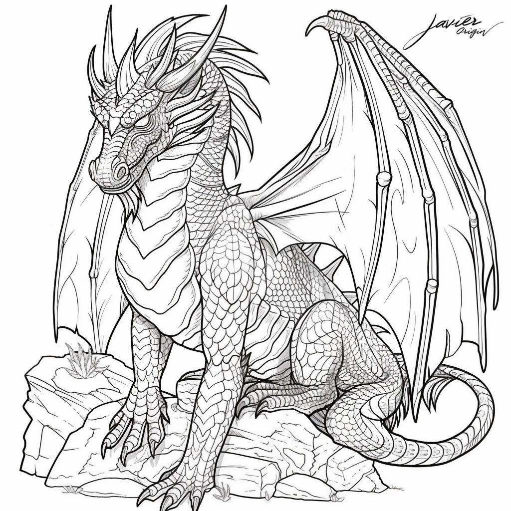 Dragones para colorear. Imprimir Plantillas y Dibujo dragon gratis. dragones-para-colorear-imprimir-plantillas-y-dibujo-dragon-gratis