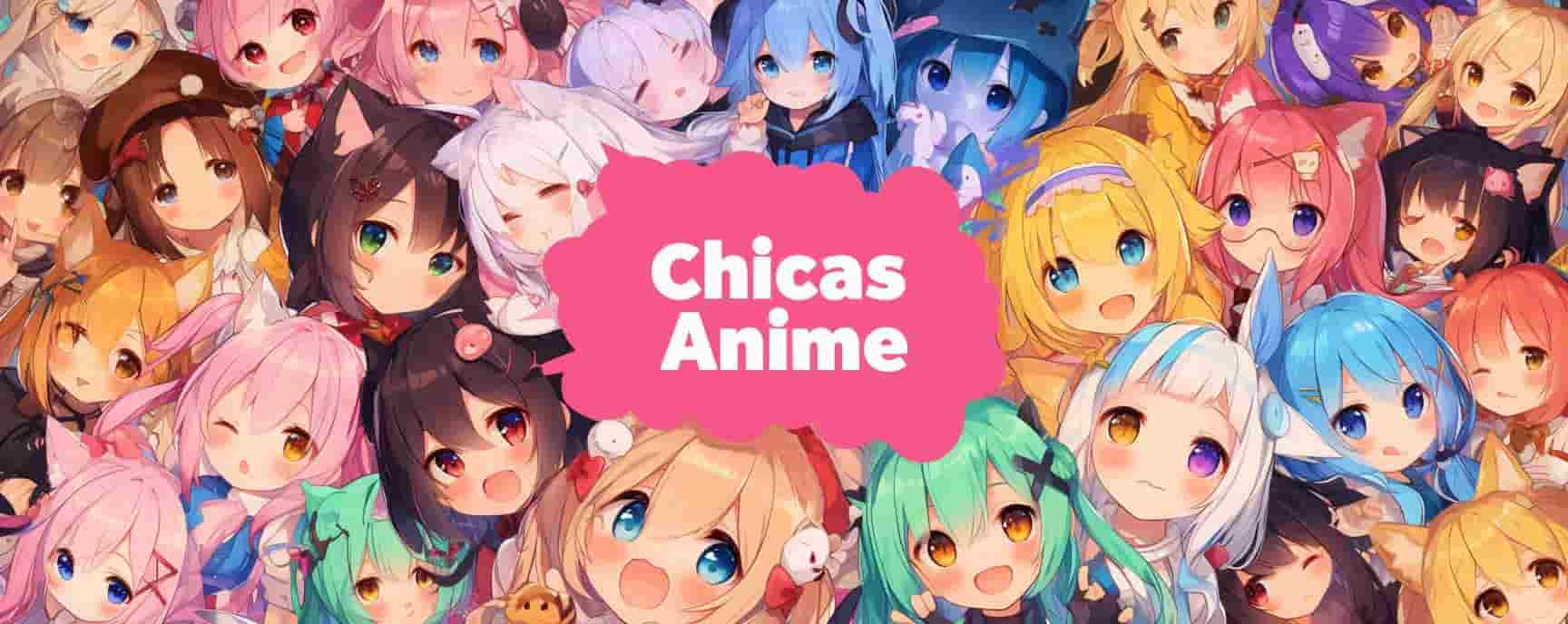 Chicas Anime para colorear | Dibujos de Personajes y Niñas Kawaii