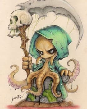 Dark Octopus coloreado por Lara_scrap