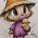 Dibujo de espantapájaros coloreado por Carolina_santamaria77