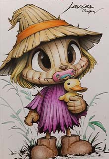 Dibujo de espantapájaros coloreado por Carolina_santamaria77