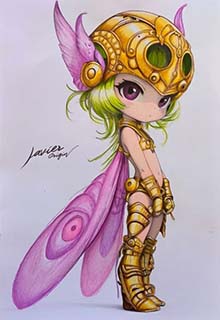 Hada coloreada por Patro Espigares
