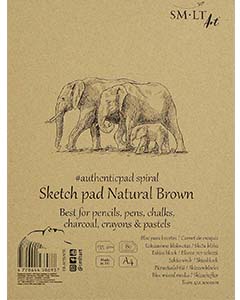 Papel marrón natural para lapiceros de colores