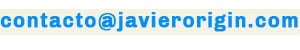 Correo de contacto de Javier Origin: contacto arroba javierorigin punto com