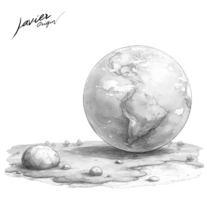 dibujo bola del mundo para colorear y aprender