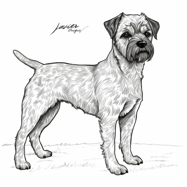 Border Terrier para colorear