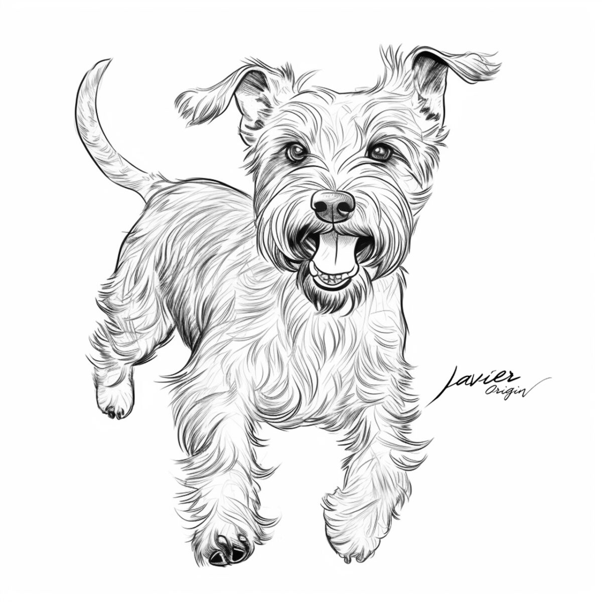 Perrito realista Cesky Terrier