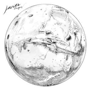 Planeta marte para imprimir y colorear gratis