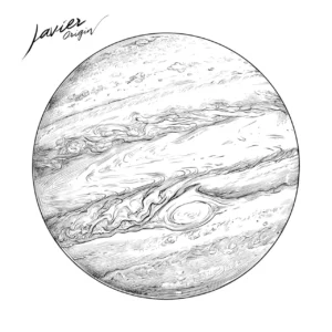 dibujo del planeta neptuno para colorear e imprimir