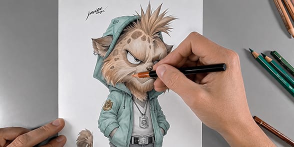 Como colorear con lápices de colores con Javier Origin