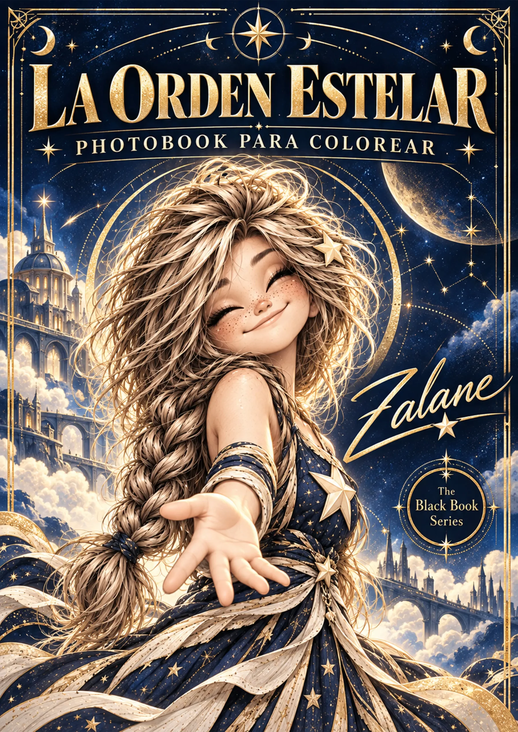 Portada de La Orden Estelar: Zalane, Edición Premium del diario ilustrado para colorear
